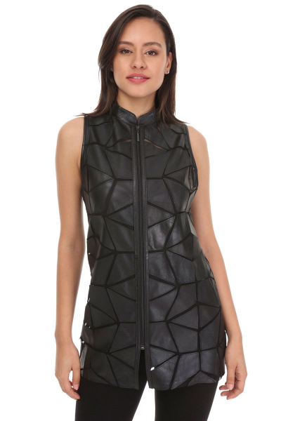 31380 TULLE - LEATHER VEST