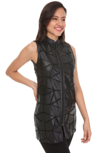 31380 TULLE - LEATHER VEST