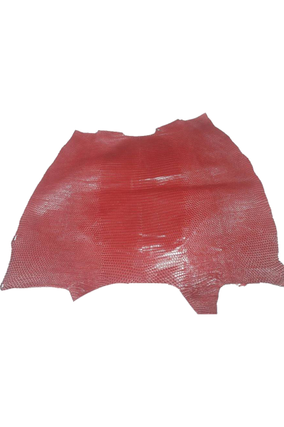 EXOTIC LEATHER  LIZARD CHERRY T011835