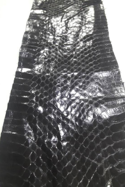 EXOTIC LEATHER WATER SNAKE BROWN T012539